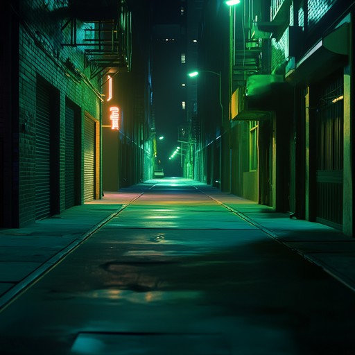 The song creates an unnerving atmosphere by combining ethereal synth layers with unsettling basslines and distant echoes, capturing the feeling of isolation in a bustling city at night.