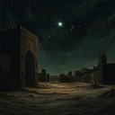 a haunting instrumental echoing through ancient middle eastern ruins