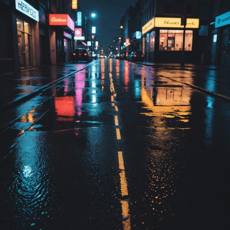 Imagine the sound of a relentless thunderstorm over a neon lit metropolis, where each beat mimics the clash of thunder and the bassline echoes the chaos of the urban jungle.