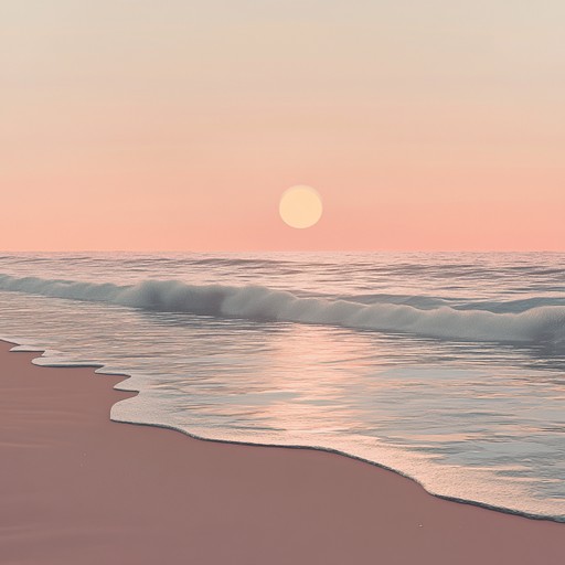 Experience soothing electronic beats blending seamlessly with gentle ocean waves, creating a perfect soundscape for unwinding on a sunny summer day by the beach. The subtle rhythms and ambient textures evoke feelings of warmth, peace, and relaxation.