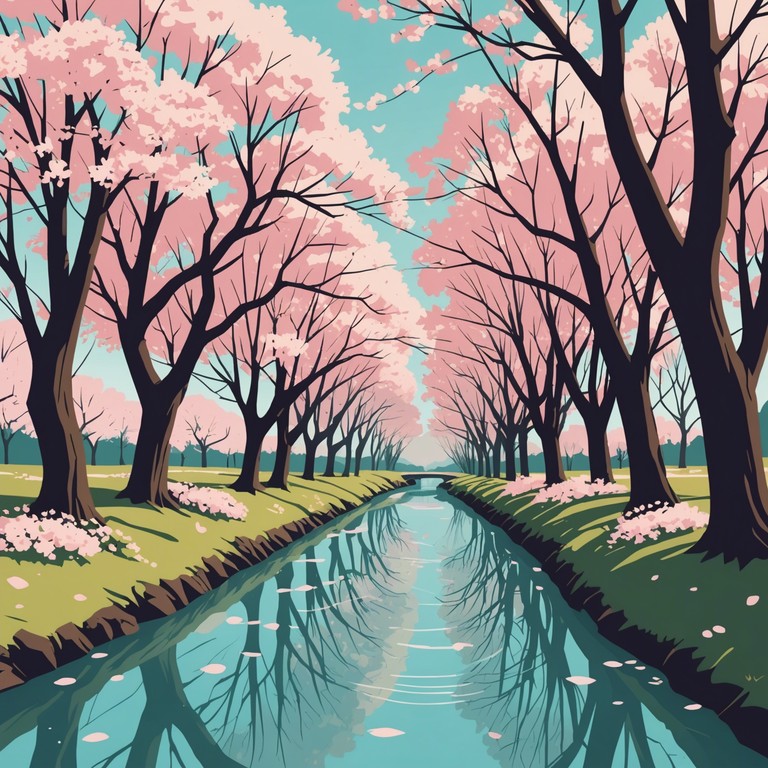 This track features a subtle, gentle piano composition, perfect for setting a tranquil mood. Inspired by serene scenes of falling cherry blossoms, it invites listeners into a peaceful, reflective state, akin to a quiet walk under sakura trees in full bloom. The music flows softly, embodying the delicate dance of the petals in the spring breeze.