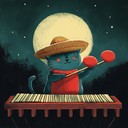 an instrumental mambo depicting a cat's playful night time antics