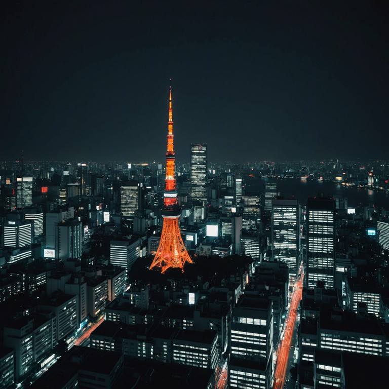 This track blends the modern electronic elements of tokyo's bustling nightlife with traditional japanese instruments. It aims to evoke the feeling of smoothly gliding over tokyo during a vibrant, colorful night. Through this musical journey, the listener feels the pulsating rhythm of the city intertwined with moments of serene cultural history.