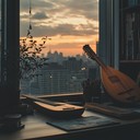 soothing dulcimer melodies fill the office air