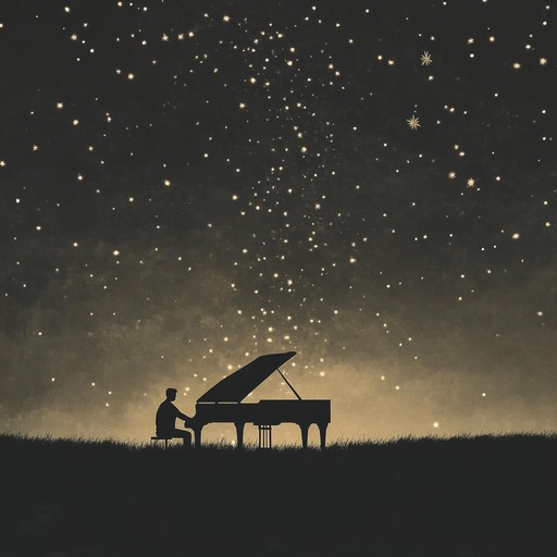 A gentle piano melody unfolds under the soft glow of fading stars, weaving through lingering memories and evoking a profound sense of nostalgia and introspection.