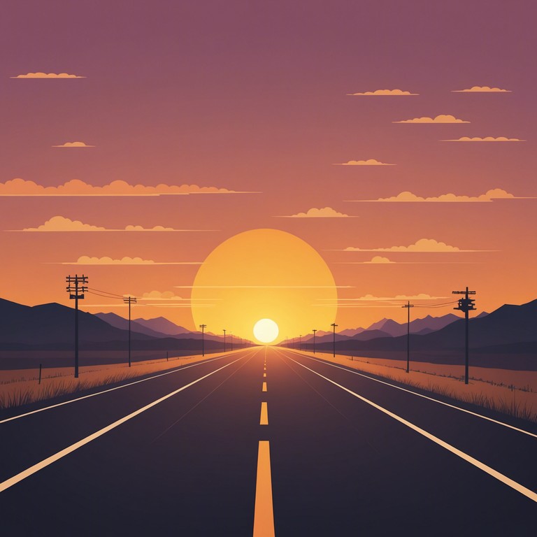 An instrumental track that harnesses the rugged essence of a sun baked desert highway, with edgy guitar riffs that narrate a journey through forgotten towns and dusty landscapes. The melody pairs a sense of loneliness with a raw, rebellious vibe, perfect for depicting scenic road trips through the heartland of america.