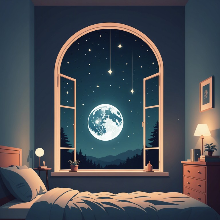 This composition embodies a journey through spiritual self reflection, set under the imagery of a peaceful, starlit sky. Soft keyboard tones deliver a transcendent experience in the comfort of a bedroom setting.