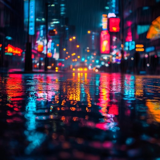 Immerse yourself in a world of neon lights with ecstatic synth waves that pulsate through bustling cyberpunk streets, creating an intense auditory journey that melds futuristic elements with high energy beats