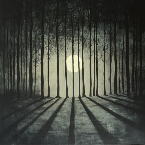 A haunting melody drifts through the moonlit forest, guided by a ghostly fiddle. This piece mixes traditional folk instrumentation with unsettling harmonies and mysterious soundscapes, evoking a deeply ethereal and otherworldly ambiance. The track is designed to leave listeners both mesmerized and slightly disconcerted, capturing the essence of a nocturnal woodland landscape teetering on the edge of reality and dream.