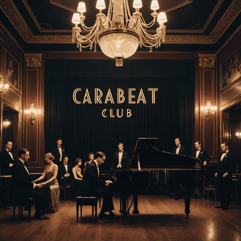 Imagine entering a lavish 1920s cabaret where shimmering chandeliers cast a soft glow over the audience, and the dulcet tones of a grand piano bring alive an era of grandeur and mystery. This composition takes you on a journey through a night filled with elegance and sparkling energy, where every note tells a story of dreams, drama, and sophistication.