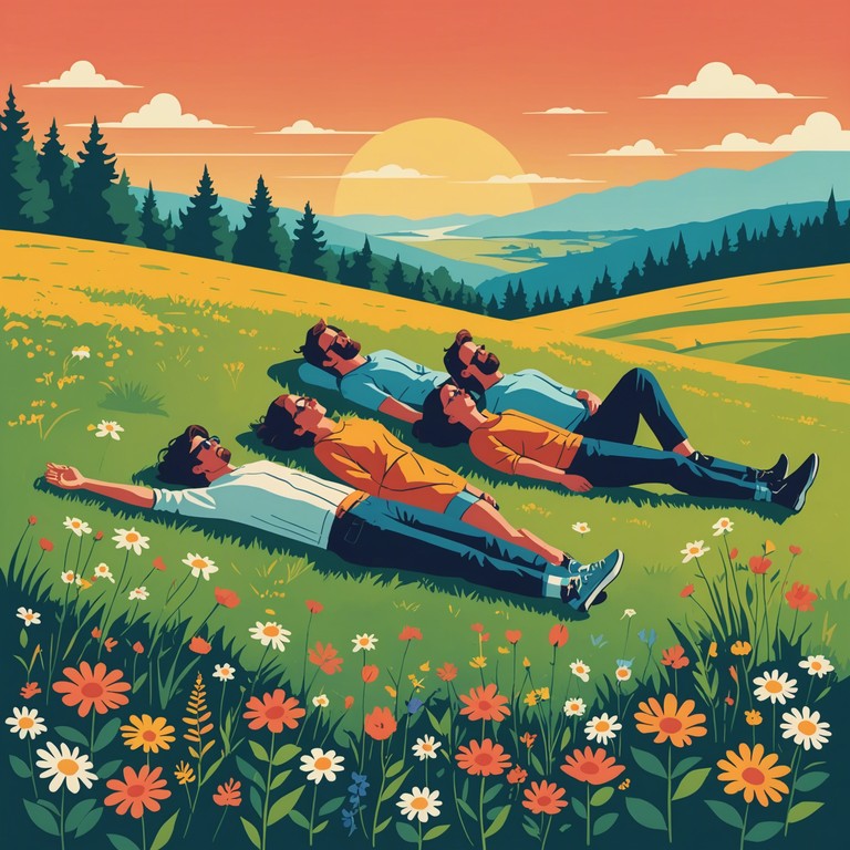 This track encapsulates the essence of a cheerful afternoon spent under the open sky, with guitar strings echoing the vibrancy of nature and human connections.  An acoustic journey that harnesses the laid back attitude of folk with the upbeat rhythm of rock, designed to uplift and exhilarate listeners while they imagine traveling through scenic landscapes.