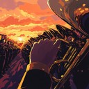 bold brass composition celebrating military valor and achievements
