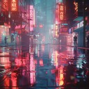 tranquil synths capturing calm nocturnal urban vibes