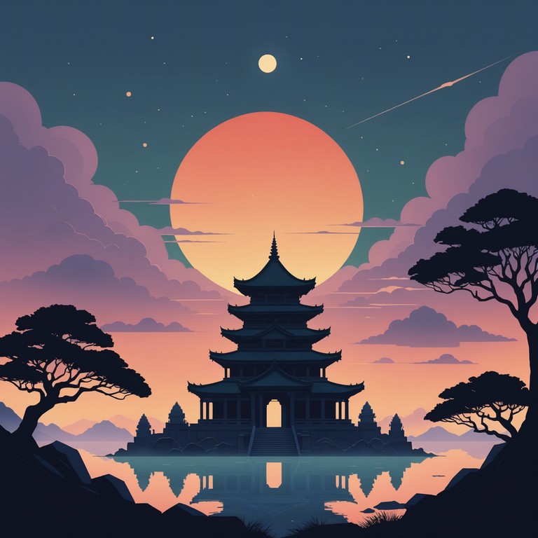 A track layered with the deep, guttural tones of traditional throat singing fused with the spectral presence of modern ambient drones, crafting a bridge between the ancient and the digital, exploring spaces that tense the nerves and enchant the soul.