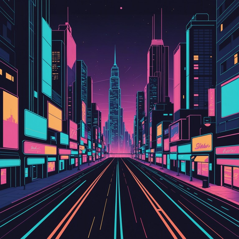 In this track, pulsating rhythms meet ethereal synth layers to create a dynamic soundscape reminiscent of a late night drive through a neon lit city. The piece invites listeners on a journey that combines a sense of nostalgia with a dose of future optimism. The composition melds dreamy sequences with energetic bursts, crafting a narrative of pursuit and aspiration in the urban twilight. The music intensifies to embody the essence of determination and the allure of chasing dreams in a world where the past and future converge within the radiant glow of city lights.