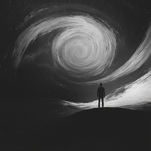 The composition weaves layers of atmospheric synths and haunting melodies, immersing the listener in a dreamlike landscape where reality blurs with the subconscious. Ethereal textures cascade over dark, pulsing rhythms, evoking feelings of melancholy and wonder.