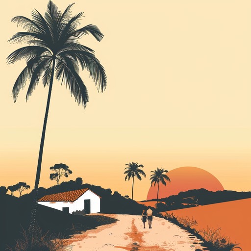 This composition marries tropical sounds with brazilian sertanejo, featuring acoustic guitars and exotic jungle percussion. The music paints a picture of a tranquil sunset in the jungle, reflecting the beauty and spirit of brazilian countryside.