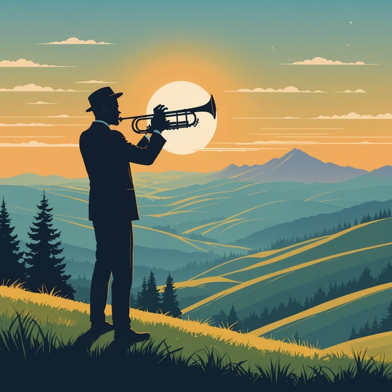 Imagine a soundtrack for breaking free from all constraints, a single trumpet leading the charge with powerful, soaring notes that cut through the silence like a beacon. It’s both a celebration and a liberation, a musical expression of pure joy.