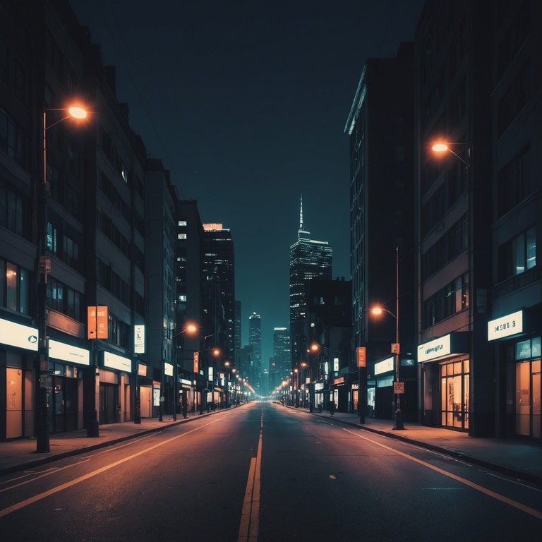 Imagine diving deep into the serene aura of the nighttime city, guided by soft rhythms and mellow electronic beats. The music captures the essence of urban exploration, echoing the distant city life through a chilling auditory journey.