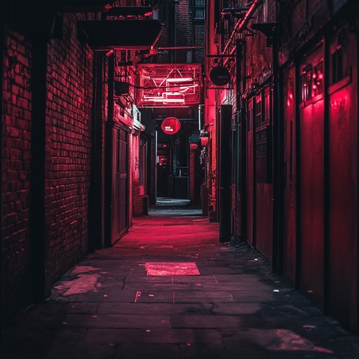 An instrumental uk garage piece weaving atmospheric synths and tight beats, creating a suspenseful soundscape reminiscent of late night city alleyways.