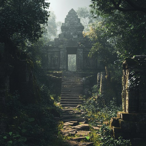 Imagine a tropical jungle cloaked in mystery as mystical beats and lush harmonies guide you through hidden paths and ancient secrets. This captivating ambient track immerses you in an enchanting and adventurous soundscape.