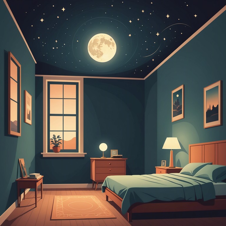 This instrumental track features a gentle music box melody designed to relax children at bedtime. The soothing rhythmic patterns and lush background create an atmosphere perfect for storytelling or nighttime comfort.