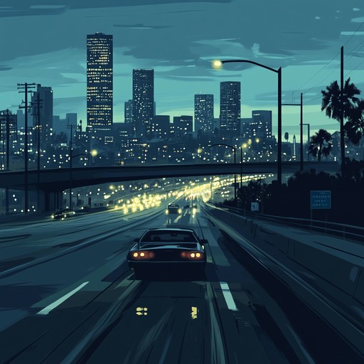 Feel the rush of a high speed chase through the dazzling lights and deep shadows of an urban landscape. Electric guitar riffs combined with pounding drums create an atmosphere of urgency and thrill, enhanced by futuristic synth elements. Ideal for action scenes, workouts, or driving playlists.