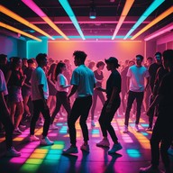 retro vibe with modern twists, dance anthem