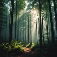 experience serene forest ambiance through orchestral tones