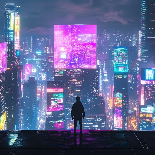 Embark on a thrilling synth driven journey through neon lit streets, blending nostalgic 80s vibes with modern energy to evoke the excitement of late night escapades in a cyberpunk metropolis.