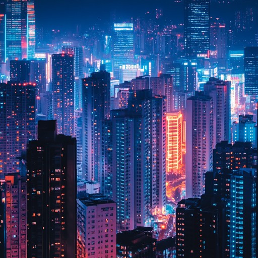 Capturing the substance of neon's glow against the city's dark silhouette, this track encapsulates the vivacity and rhythm of nighttime revelry as skyscrapers tower overhead and the pulse of urban life thrives.