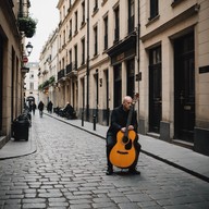 gentle guitar strums fill the air