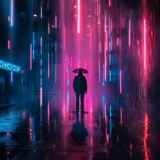 Echoing through a digital landscape, melancholic synth melodies evoke a sense of lost love and memories that fade away like neon lights at dawn. Hints of haunting yet beautiful tunes paint the sadness of an unforgettable past.