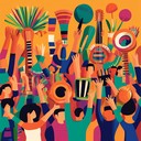 uplifting cumbia rhythms celebrating triumph and joy