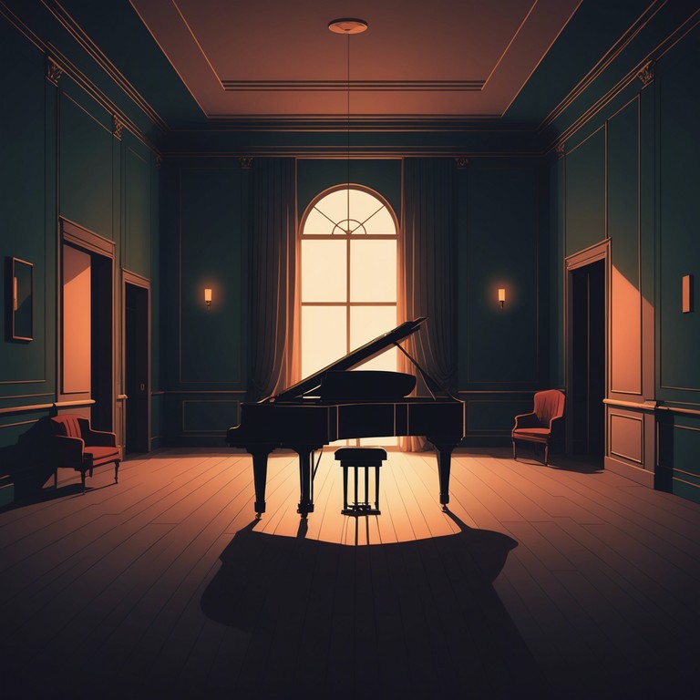 This track blends an unnerving sense of mystery with the calming pace of easy listening music, creating a soundscape that is soothing yet subtly disturbing. The song utilizes sparse piano chords that echo as if played in a vast, empty hall, with each note lingering a little longer than comfortable, provoking both relaxation and a sense of eerie anticipation.