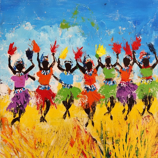 This instrumental track uses lively afrobeat and traditional african rhythms to create an invigorating atmosphere that bursts with energy. The track features layered percussion, upbeat tempos, and rich, rhythmic textures that transport the listener to a joyous tribal celebration. Perfect for dance parties, workouts, or any setting requiring an uplifting and energizing vibe.