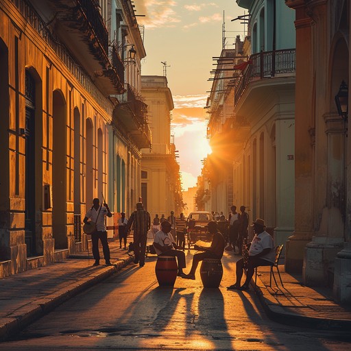 Experience the serene embrace of a havana sunset with gentle afro cuban rhythms. Soothing conga beats and mellow instrumental melodies create a tranquil, relaxing tropical retreat.