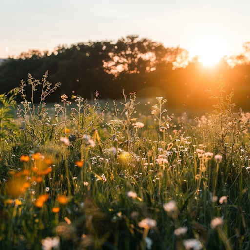 A lively and cheerful classical symphony that captures the essence of a warm, vibrant summer evening. The music brings to life a picturesque scene of nature in full bloom, creating an uplifting and joyful experience. The melodies are playful and bright, inviting listeners to bask in the warmth and radiance of the season.