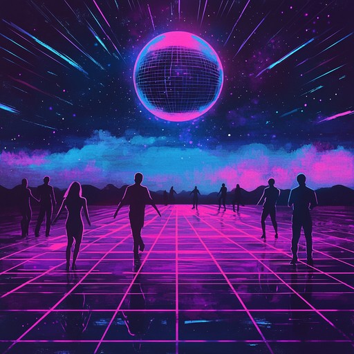 A pulsating instrumental track that fuses the infectious grooves of disco with the electrifying rhythms of funk, creating an exhilarating musical experience that transports listeners to a dazzling night of nonstop dancing under neon lights.