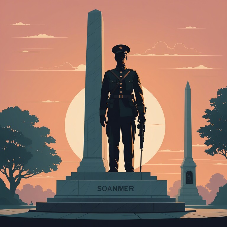 This composition captures the dual essence of pride and sorrow that accompanies patriotic sentiments, evoking the struggles and triumphs of a nation’s history through its intense yet gentle melodies. The sound reflects upon the bittersweet nature of heroic sacrifice, intertwining moments of solemnity with bursts of triumphant harmony.