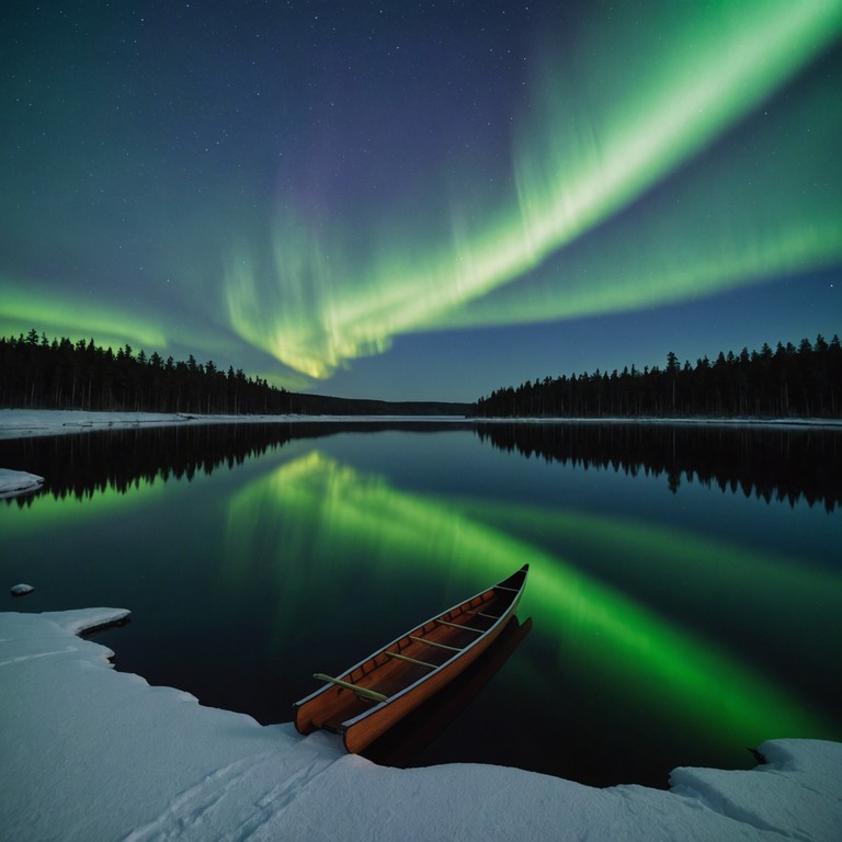 This track captures the essence of a serene finnish night under the aurora borealis, where the traditional kantele plays melodies that echo the wisdom of ages, blending seamlessly with contemporary pop rhythms to create a peaceful, enchanting soundscape.