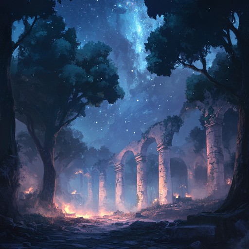 An instrumental orchestral composition that transports listeners to mystical forgotten lands, blending haunting melodies with sweeping cinematic arrangements to evoke a sense of wonder and ancient mystery