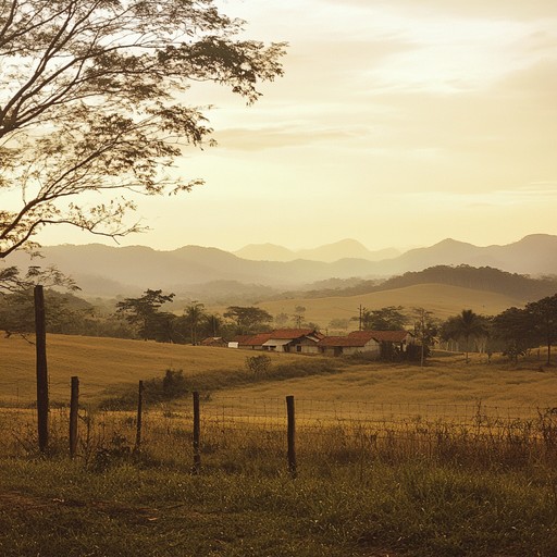 This instrumental piece captures the essence of a dreamy evening in the brazilian countryside, where the gentle strains of a guitar waltz through the air. Listeners are transported to a tranquil and nostalgic setting, evoking images of rustic landscapes bathed in the soft glow of twilight. Ideal for moments of serene contemplation and relaxation.