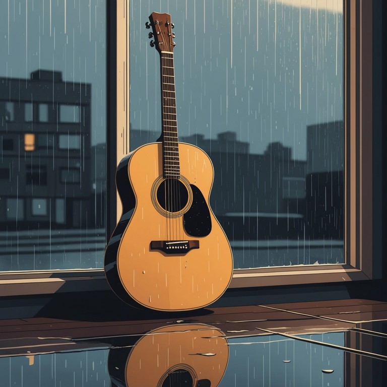 A gentle melodic piece featuring delicate guitar strains that evoke a soft rain shower, capturing the spirit of introspection and a dash of melancholy in the vein of traditional blues. Each note resonates like a raindrop, weaving emotion and narrative through music.