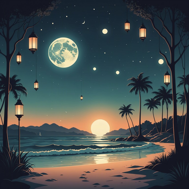 Imagine a scene set on a vibrant beach as the sun dips below the horizon, where the percussions play faster, weaving a captivating spell of rhythmic magic that is both invigorating and soothing to the soul. The thrilling moments in the melody capture the essence of an adventurous tropical evening.