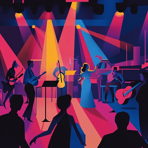 A lively instrumental cabaret piece featuring vibrant accordion melodies and swinging rhythms that evoke the excitement of a joyful night out in the city