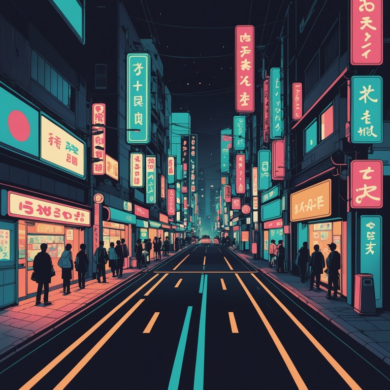 This high energy track combines whimsical jpop melodies with the pulse of tokyo's night life, featuring vibrant synth lines and a catchy, uplifting chorus to capture the essence of an ecstatic city experience.