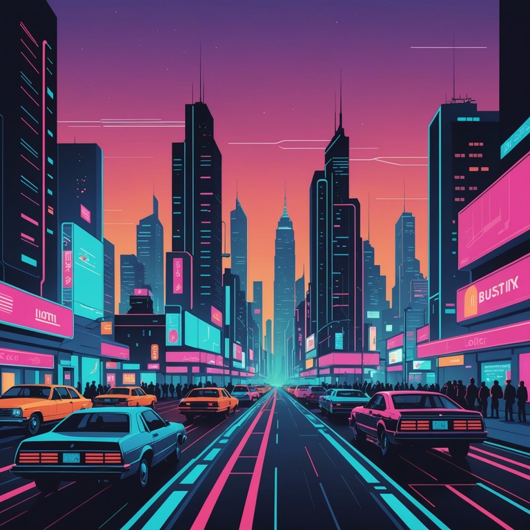 Immerse yourself in the pulsating heart of a neon city where exhilarating beats dictate the pace of the streets below. The thrilling synth layers are crafted to keep the adrenaline rushing, making this soundtrack the ideal companion for any nocturnal adventure or high energy activity.