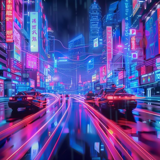 Dive into an adrenaline fueled chase through neon lit city streets. Pulsing synths, driving basslines, and electric guitar riffs create a high energy ambiance reminiscent of 80s action movies. The relentless rhythm and aggressive tones propel the listener into a high stakes, fast paced pursuit.