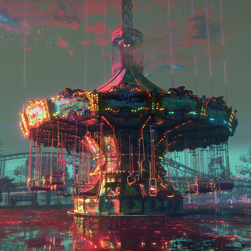 Step into a surreal and eerie carnival where distorted sounds and glitchy rhythms create a sense of unease. The music is reminiscent of an old, haunted musicbox, with dissonant melodies and unexpected shifts in tempo. As you wander through this twisted carnival, you'll encounter strange and unsettling sights, each accompanied by its own unique and disturbing soundscape.